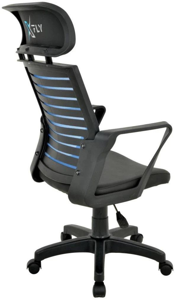 XFly Plastik Ayaklı Oyuncu Koltuğu-Mavi File-2390C0542 - Resim 7