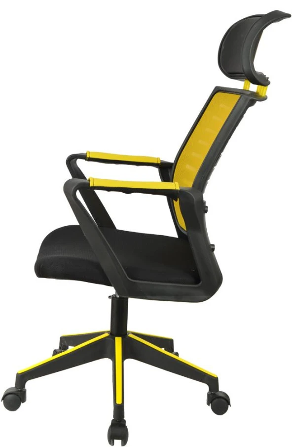 XFly Plastik Ayaklı Oyuncu Koltuğu - Sarı File - 2395D0551 - Resim 4