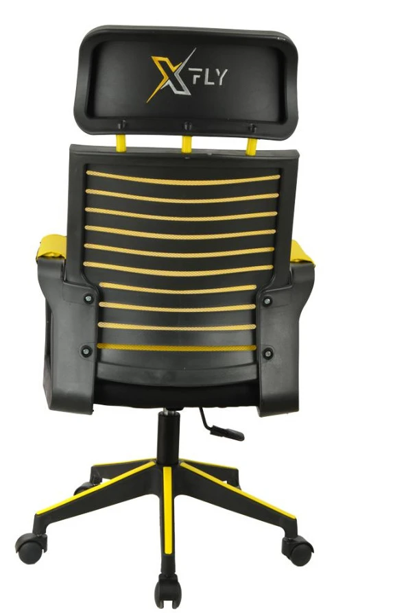 XFly Plastik Ayaklı Oyuncu Koltuğu - Sarı File - 2395D0551 - Resim 6