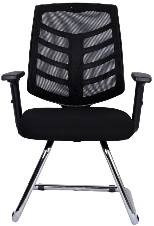 Bürocci Quattro Fileli Misafir Koltuğu-Siyah File-2350J0541 - 2