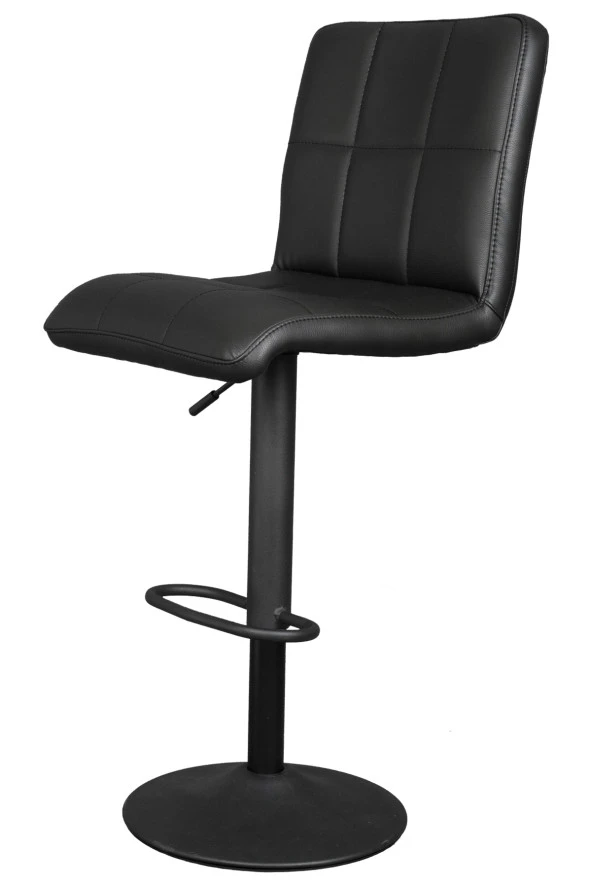 Bürocci Carla Bar Taburesi-Siyah Deri-9503Y0101 - 3