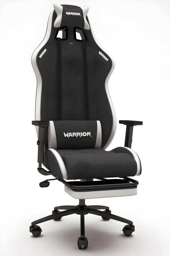 Warrior Scorpion Oyuncu Koltuğu - Beyaz - Ayak Uzatmalı Bilgisayar Sandalyesi - 1575C0486