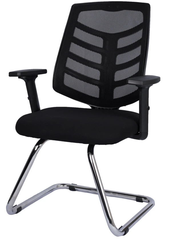 Bürocci Quattro Fileli Misafir Koltuğu-Siyah File-2350J0541 - 3