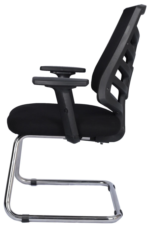 Bürocci Quattro Fileli Misafir Koltuğu-Siyah File-2350J0541 - 4