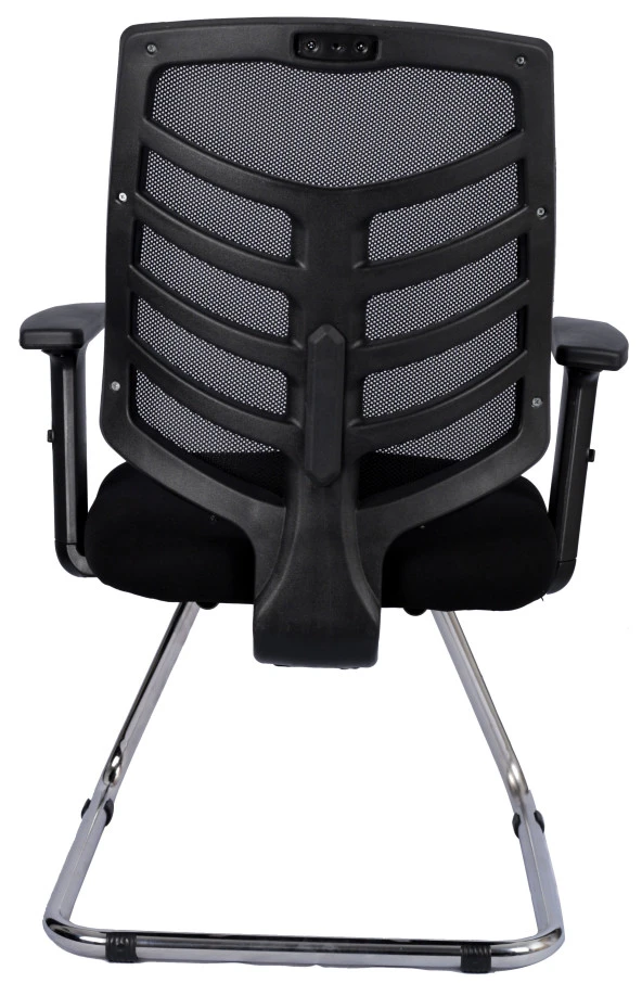 Bürocci Quattro Fileli Misafir Koltuğu-Siyah File-2350J0541 - 6