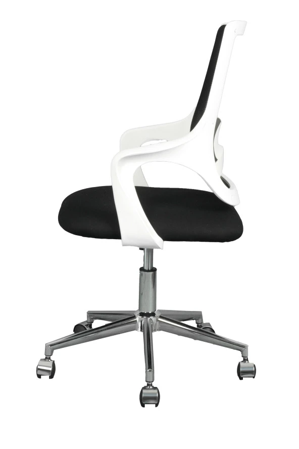 Bürocci Enzo White Fileli Çalışma Koltuğu-Siyah File-2376A0541 - 4
