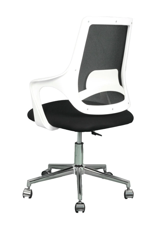 Bürocci Enzo White Fileli Çalışma Koltuğu-Siyah File-2376A0541 - 5