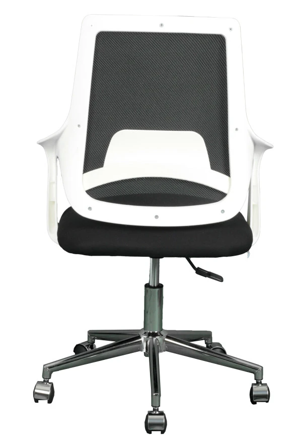 Bürocci Enzo White Fileli Çalışma Koltuğu-Siyah File-2376A0541 - 6