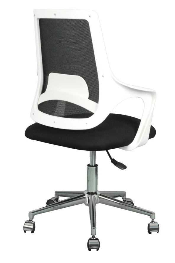 Bürocci Enzo White Fileli Çalışma Koltuğu-Siyah File-2376A0541 - 7