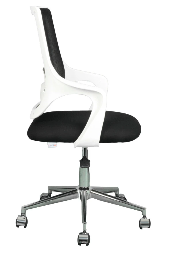 Bürocci Enzo White Fileli Çalışma Koltuğu-Siyah File-2376A0541 - 8