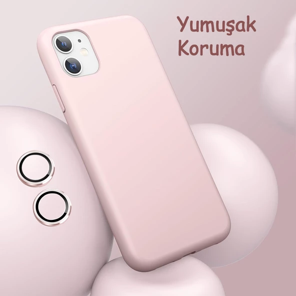 iPhone 11 Kılıf Kamera Lensli Lansman Silikon Kapak - 7