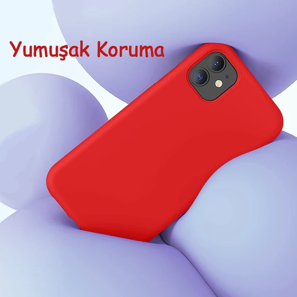 iPhone 11 Kılıf Kamera Lensli Lansman Silikon Kapak - 11