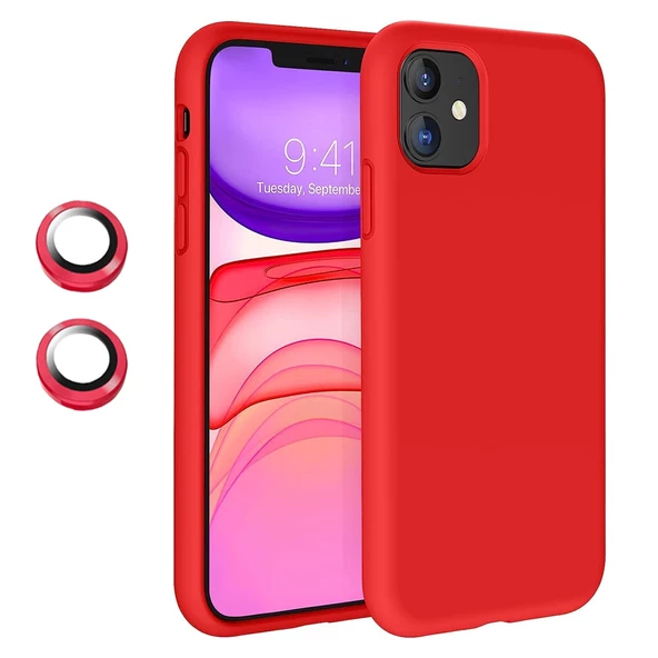 iPhone 11 Kılıf Kamera Lensli Lansman Silikon Kapak - 10