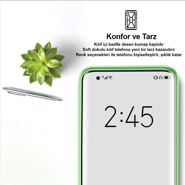 iPhone 11 Kılıf Kamera Lensli Lansman Silikon Kapak - 9