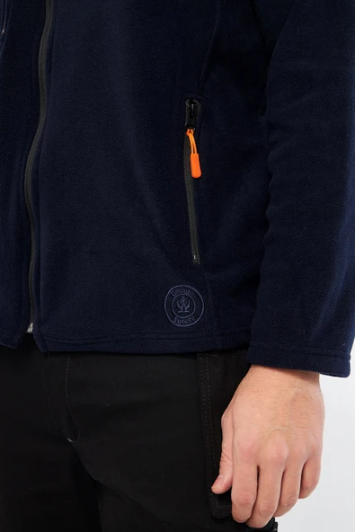 Mervem Lacivert Tam Fermuarlı 3 Cepli Polar - 7