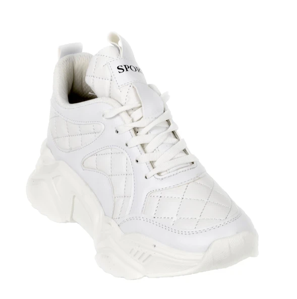 Kadın Kapitone Detaylı Sneakers - 7