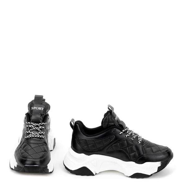 Kadın Kapitone Detaylı Sneakers - 12