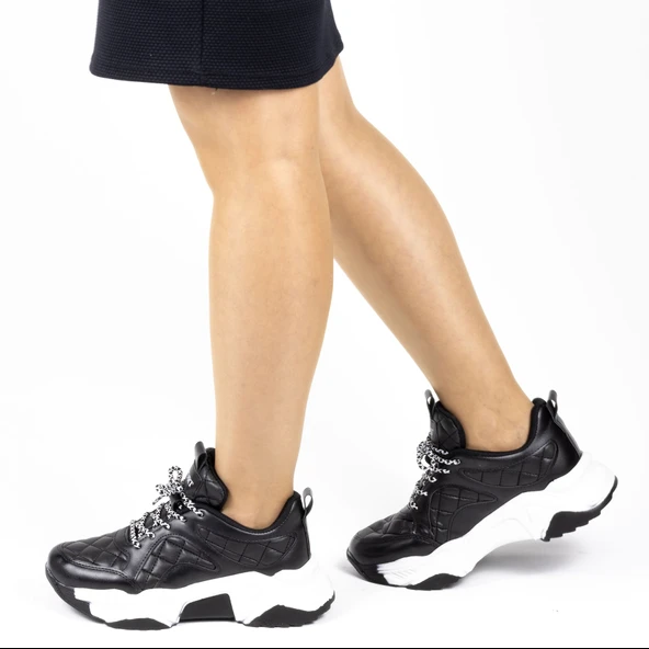 Kadın Kapitone Detaylı Sneakers - 10