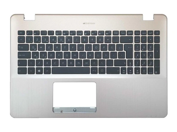 Asus X540UB-GQ35902 X540UB-GQ35901 Notebook uyumlu Gri Üst Kasa Siyah Klavye TR (SET)