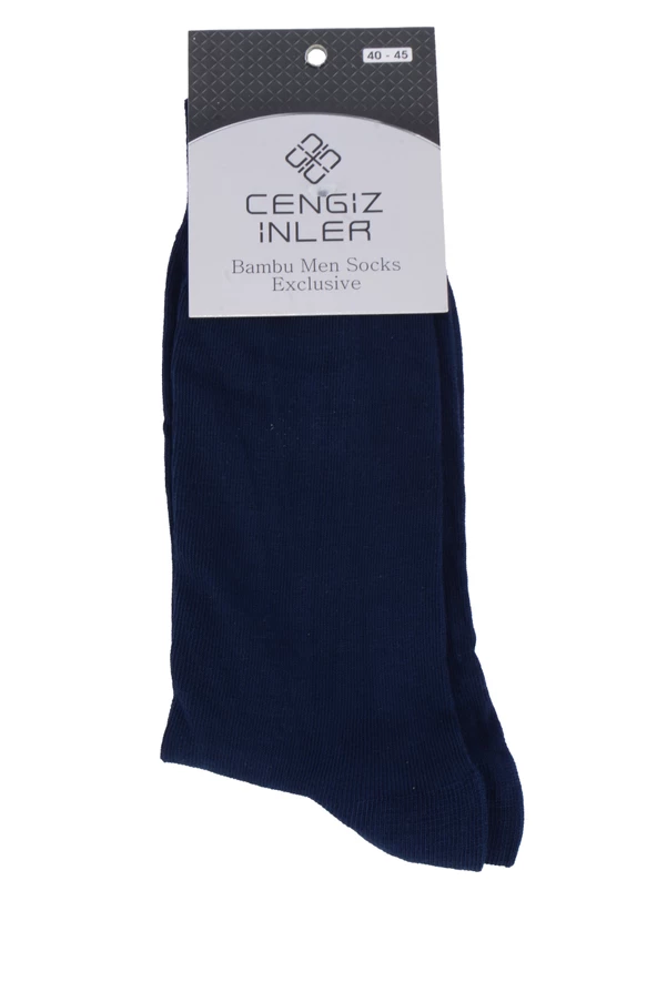 Cengiz İnler Kokulu Bambu Düz Erkek Çorap - 2