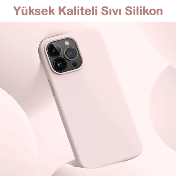 iPhone 15 Pro Kılıf Kamera Lensli Lansman Silikon Kapak - 8