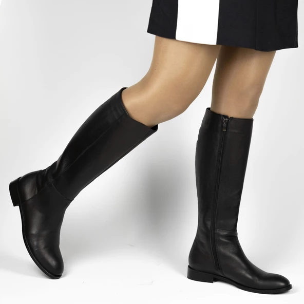 Kadın Hakiki Deri Klasik Çizme - Resim 6