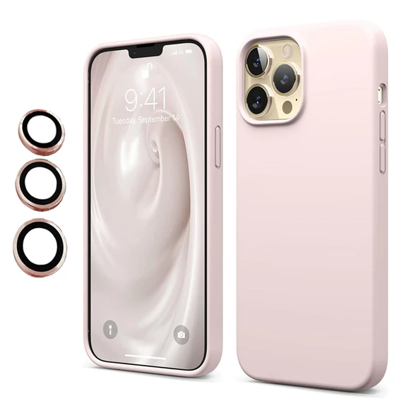 iPhone 15 Pro Kılıf Kamera Lensli Lansman Silikon Kapak - 7