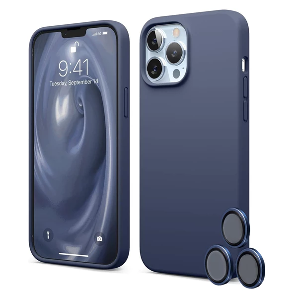 iPhone 15 Pro Kılıf Kamera Lensli Lansman Silikon Kapak - 12