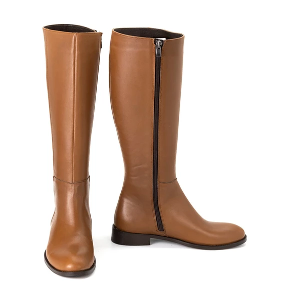 Kadın Hakiki Deri Klasik Çizme - Resim 4