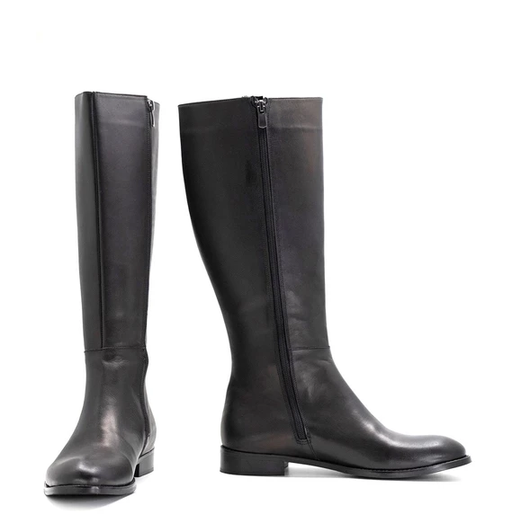 Kadın Hakiki Deri Klasik Çizme - Resim 9