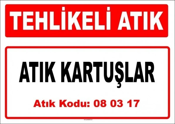 A 080317-2 - Atık Kartuşlar