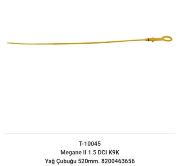 MEGANE 2 II 1.5 DCI K9K MOTOR YAG ÇUBUGU 520MM 8200463656 GNS