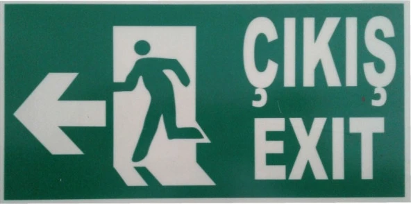 Acil Çıkış Levhası- Sol Yön - 2