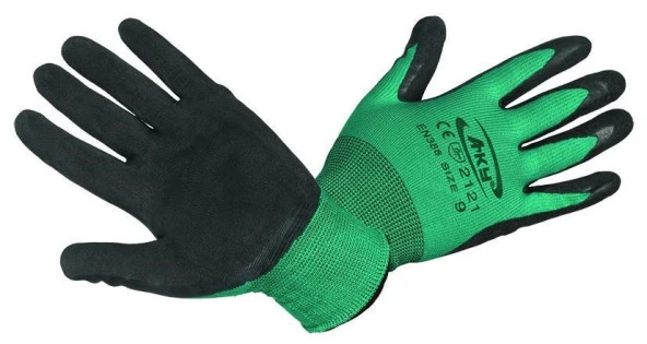 Aky Eldiven Soft Master Yeşil Siyah