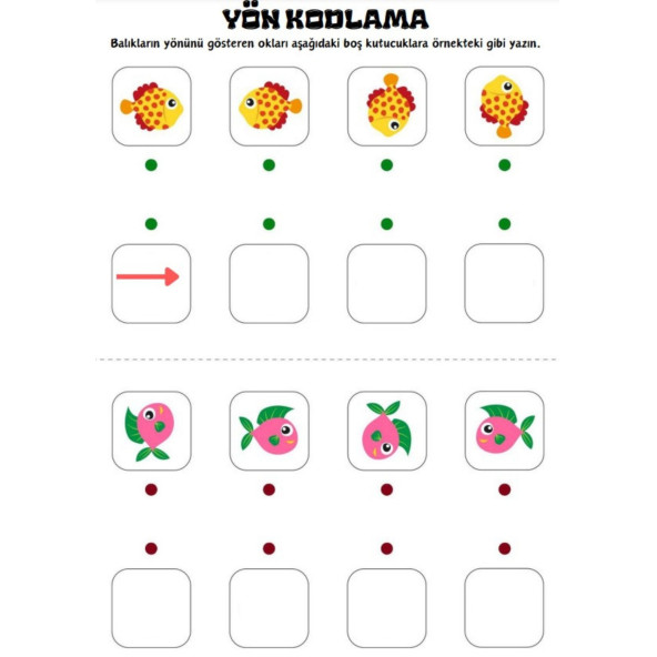 Kodlamalı Matematik YAZ-SİL-KES-YAPIŞTIR Seti (Okul Öncesi ve Birinci Sınıflar İçin) - Resim 5