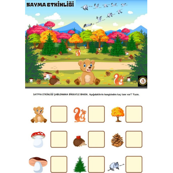 Kodlamalı Matematik YAZ-SİL-KES-YAPIŞTIR Seti (Okul Öncesi ve Birinci Sınıflar İçin) - Resim 6