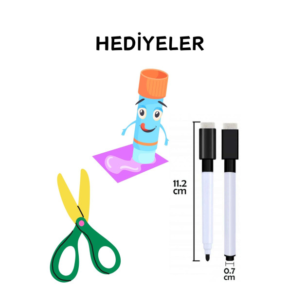 Kodlamalı Matematik YAZ-SİL-KES-YAPIŞTIR Seti (Okul Öncesi ve Birinci Sınıflar İçin) - Resim 8