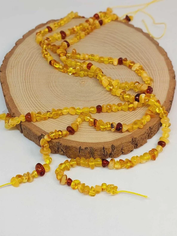 Kehribar Amorf Şekilsiz Parçalar Dizi (49220) - Resim 3