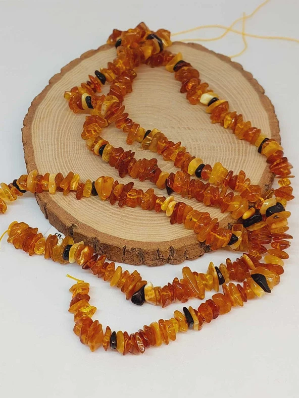 Kehribar Kırık Şekilsiz Parçalar Dizi (49222) - Resim 3