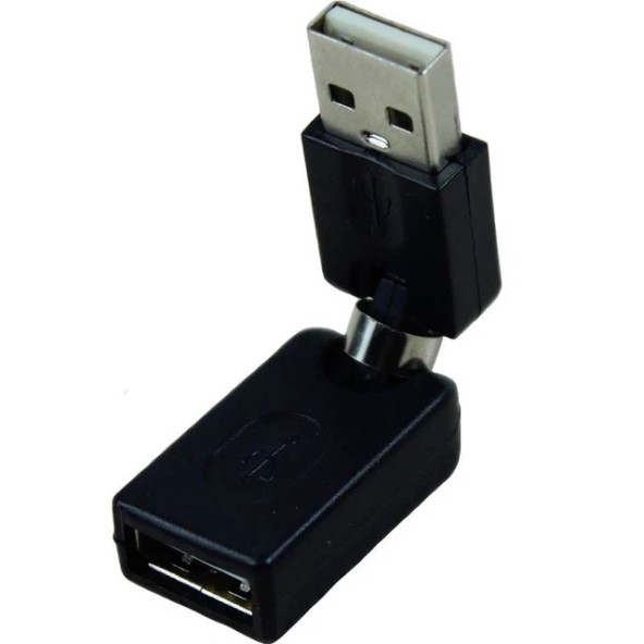 Döner ve döner büküm USB 2.0 tip A erkek tip A dişi 360 derece dönme açısı uzatma adaptörü 2.E