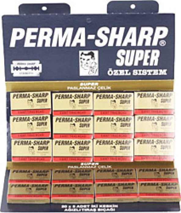 PERMA-SHARP SÜPER TAM JİLET 5 ADET  X 20 ADET (44Pyr34)