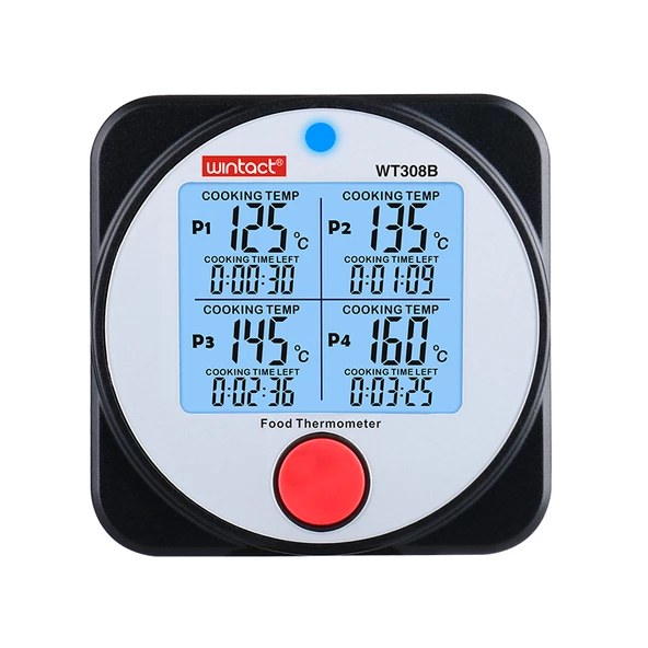WINTACT WT308B 4 Kanal Bluetooth Dijital Saplamalı Gıda Termometresi - Resim 2
