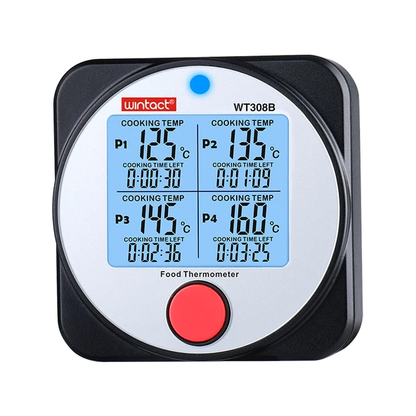 WINTACT WT308B 4 Kanal Bluetooth Dijital Saplamalı Gıda Termometresi - Resim 4