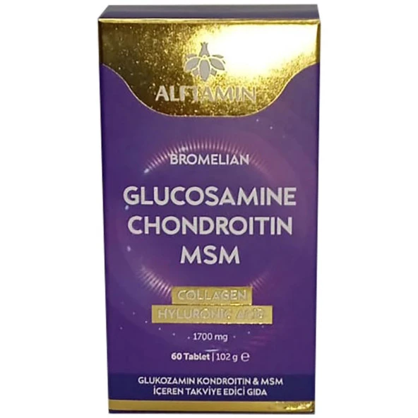 Alftamin Glukozamin Kondroitin Msm 1700 Mg 60 Tablet ürün görseli 1