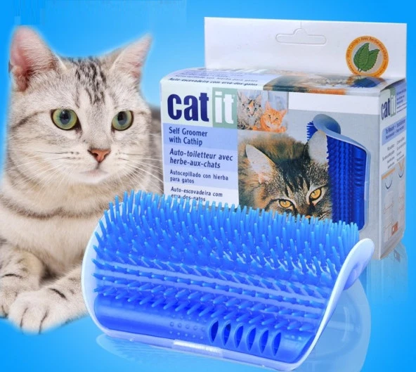 Catit Kedi Kaşınma Aparatı Mavi (44Pyr34)