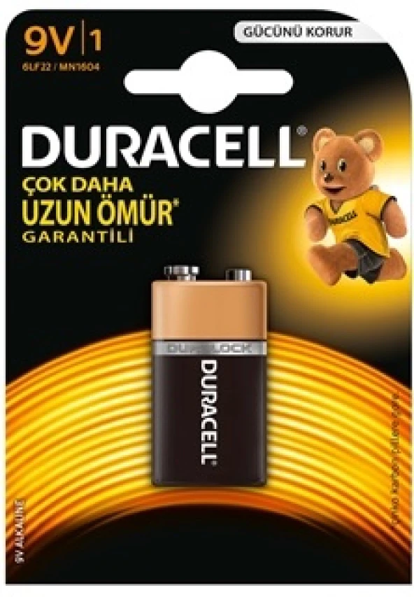 DURACELL 9V PİL TEKLİ (44Pyr34)