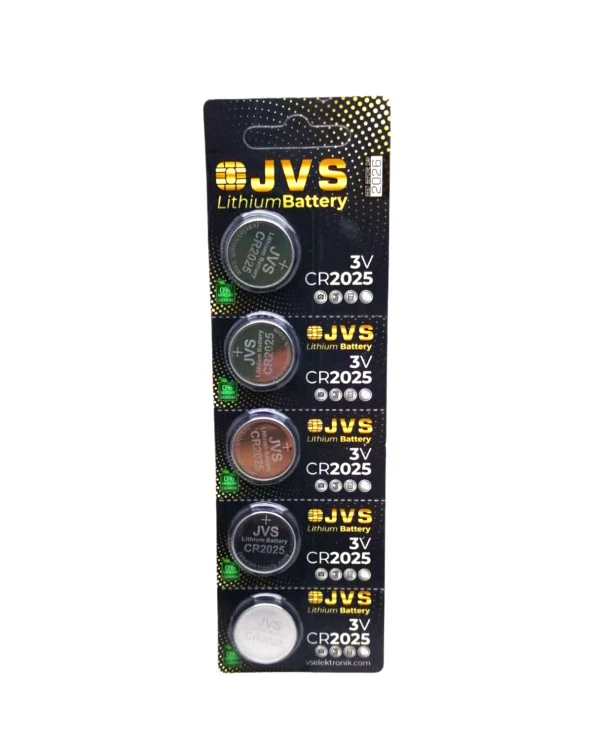 JVS CR2025 3V PARA PİLİ 5Lİ KART (44Pyr34)