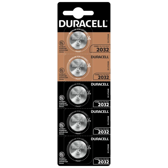 DURACELL 2032 PARA PİLİ 5Lİ KART (44Pyr34)