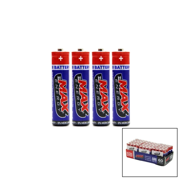 MAX ENERGY MAX-0637 PVC İNCE PİL 60 ADET (44Pyr34)