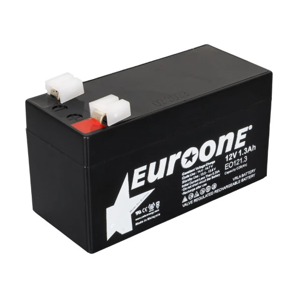 EUROONE EO121.3 12 VOLT - 1.3 AMPER AKÜ (96 X 42 X 52 MM) (44Pyr34)